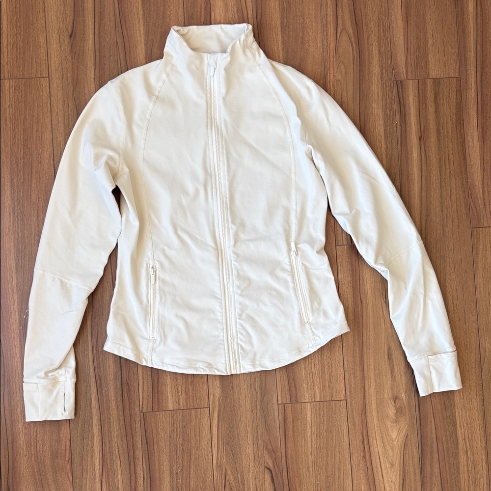 Women's Ivory Zip Jacket